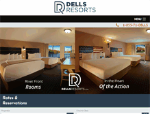 Tablet Screenshot of dellsresorts.com